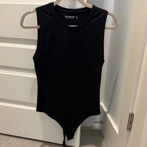 Abercrombie Black Sleeveless Bodysuit
